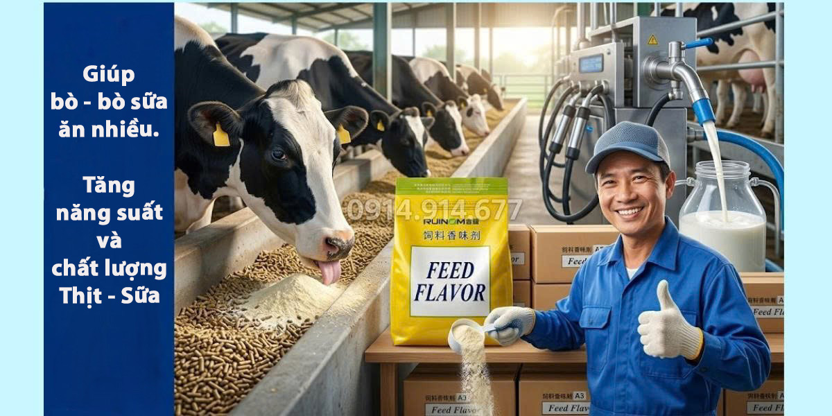 Hương sữa cho bò - bò sữa